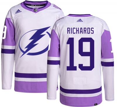 Men's Brad Richards Tampa Bay Lightning Adidas Hockey Fights Cancer Jersey - Authentic