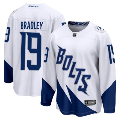 Men's Brian Bradley Tampa Bay Lightning Fanatics Branded 2022 Stadium Series Jersey - Breakaway White
