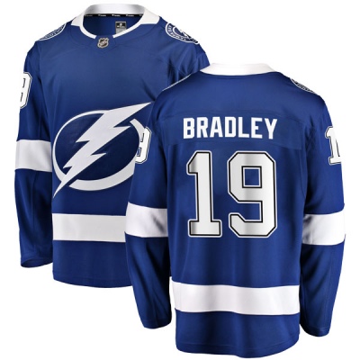 Men's Brian Bradley Tampa Bay Lightning Fanatics Branded Home Jersey - Breakaway Blue