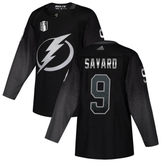 Men's Denis Savard Tampa Bay Lightning Adidas Alternate 2022 Stanley Cup Final Jersey - Authentic Black