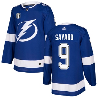 Men's Denis Savard Tampa Bay Lightning Adidas Home 2022 Stanley Cup Final Jersey - Authentic Blue