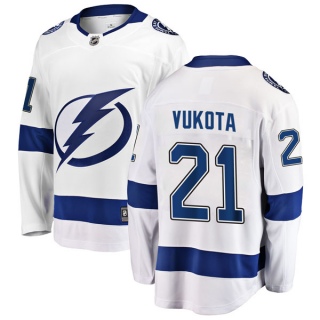 Men's Mick Vukota Tampa Bay Lightning Fanatics Branded Away Jersey - Breakaway White