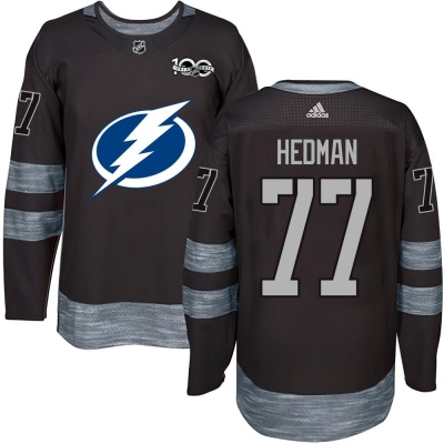 Men's Victor Hedman Tampa Bay Lightning 1917- 100th Anniversary Jersey - Authentic Black