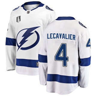 Men's Vincent Lecavalier Tampa Bay Lightning Fanatics Branded Away 2022 Stanley Cup Final Jersey - Breakaway White
