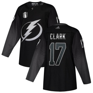 Men's Wendel Clark Tampa Bay Lightning Adidas Alternate 2022 Stanley Cup Final Jersey - Authentic Black
