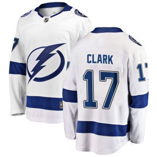 Men's Wendel Clark Tampa Bay Lightning Fanatics Branded Away Jersey - Breakaway White