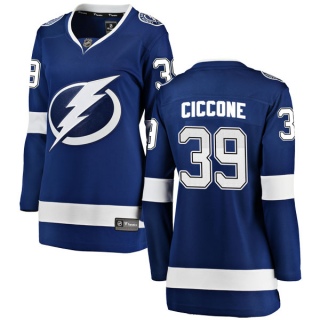 Women's Enrico Ciccone Tampa Bay Lightning Fanatics Branded Home Jersey - Breakaway Blue