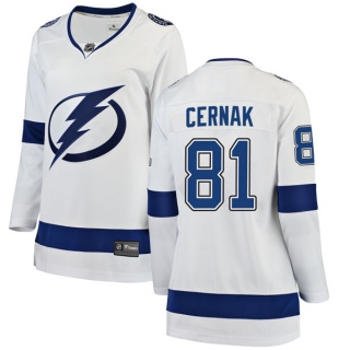 Women's Erik Cernak Tampa Bay Lightning Fanatics Branded Away Jersey - Breakaway White