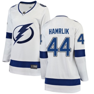 Women's Roman Hamrlik Tampa Bay Lightning Fanatics Branded Away Jersey - Breakaway White