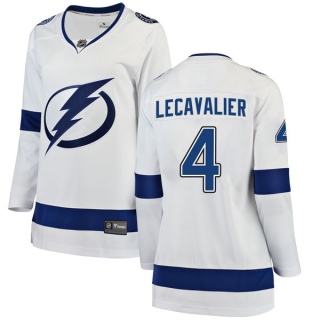 Women's Vincent Lecavalier Tampa Bay Lightning Fanatics Branded Away Jersey - Breakaway White