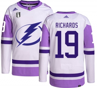 Youth Brad Richards Tampa Bay Lightning Adidas Hockey Fights Cancer 2022 Stanley Cup Final Jersey - Authentic