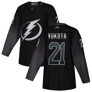 Youth Mick Vukota Tampa Bay Lightning Adidas Alternate Jersey - Authentic Black