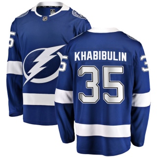 Youth Nikolai Khabibulin Tampa Bay Lightning Fanatics Branded Home Jersey - Breakaway Blue