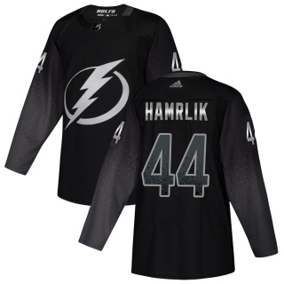 Youth Roman Hamrlik Tampa Bay Lightning Adidas Alternate Jersey - Authentic Black