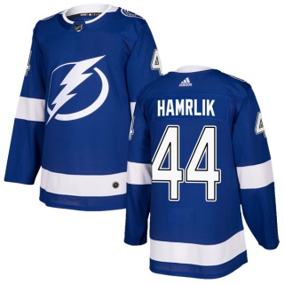 Youth Roman Hamrlik Tampa Bay Lightning Adidas Home Jersey - Authentic Blue