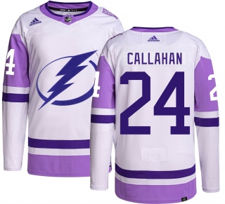 Youth Ryan Callahan Tampa Bay Lightning Adidas Hockey Fights Cancer Jersey - Authentic