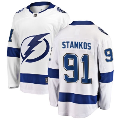 Youth Steven Stamkos Tampa Bay Lightning Fanatics Branded Away Jersey - Breakaway White